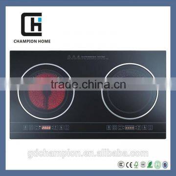 Double burner commercial induction cooker make in Guangzhou