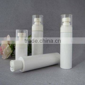 opacified&straight plastic lotion bottle with PETG material