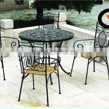 Mosaic bistro table & chair