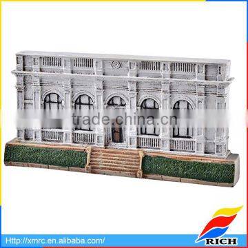 Home decoration souvenir polyresin model kits buildings design