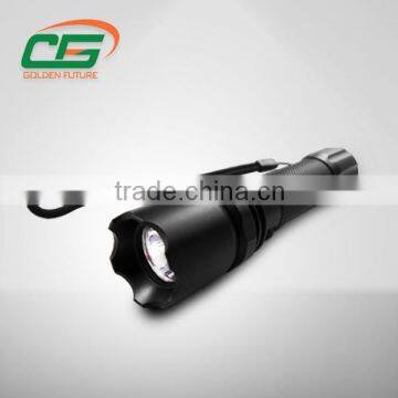 Aluminum housing in black color 3 watt police torch light