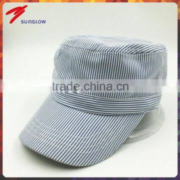 wholesale custom design cotton strip military snapback hat