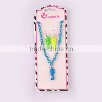 Multicolor Lovely Cheap Zinc Necklace and Earrings Accessories Sets