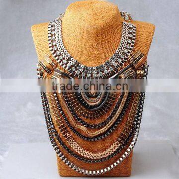 Exaggeration is big and heavy diamond necklace,Women's accessories