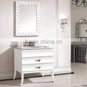 WTS-857Y Design Element Pearl White Solid wood 30-inch modern Bathroom Vanity Set