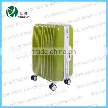 pc travel luggage with hard shell case spinner wheels ,new fashion rolling suitcase HX-1526