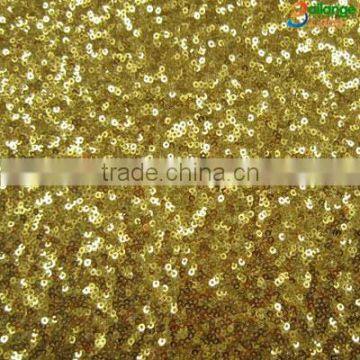 gold fabric with sequins with factory price for hot shorts