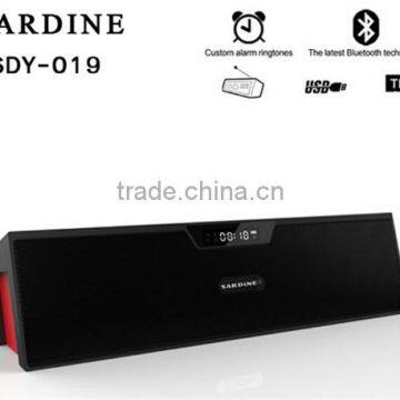 SDY-019 Sardine Wireless Bluetooth Speaker HiFi Portable Soundbar Speaker For Phone Stereo Subwoofer Speakers Sound Box Mic FM