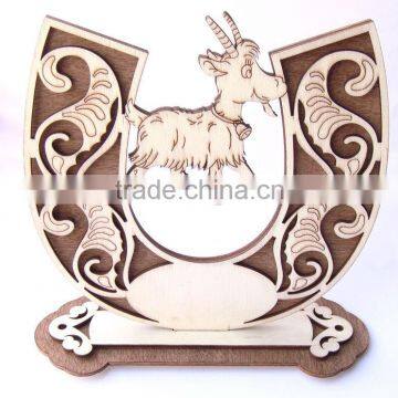 Home Decor Engraved Wooden Reindeer Tag for Christmas Festival