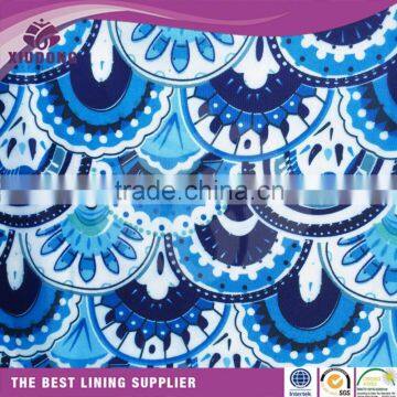 print tafferta fabric best customized 100% polyester fabric for lining