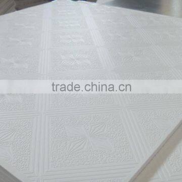 Super White Gypsum Suspended Ceiling Tiles in Mid East market