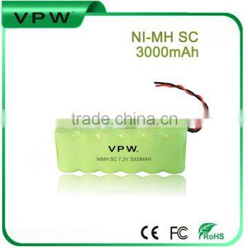 Factory wholesale Rechargeable Ni-MH 7.2V Battery Pack