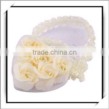 6PCS Soap Rose Flower Petal White