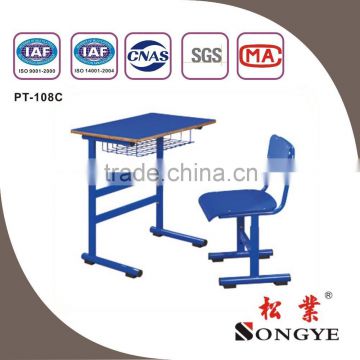 SCHOOL FURNITURE;STUDENT DESK AND CHAIR;PT-108C