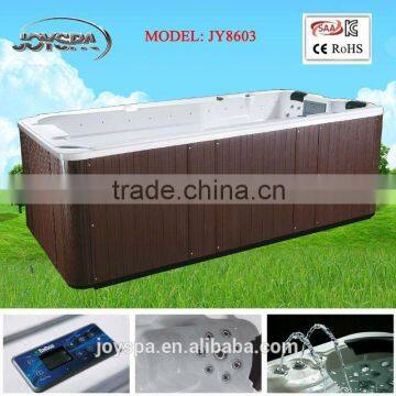 JY8603 4 m length whirlpool spa pool/large outdoor swim spa/outdoor pool