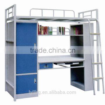 Classical Dormitory Metal Triple Bunk Bed Single Bed Metal Bed Frame