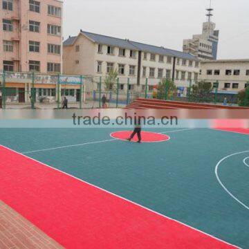 Suspended PP interlocking basketball court floor mat