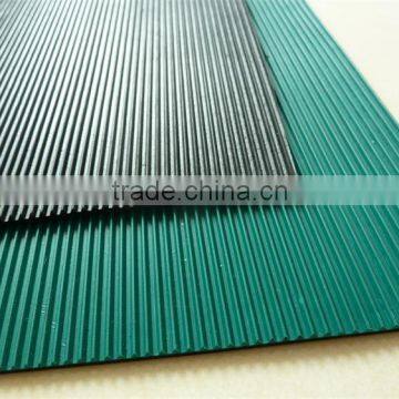 Anti slip fine rib rubber floor ,oil resistant rubber floor mat