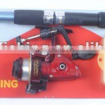 telescopic rod reel fishing combo