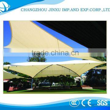 Durable waterproof car park shade sail on sail