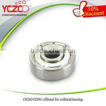 Shower room door using thin bearing