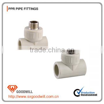 M&F thread PPR pipe fitting tee