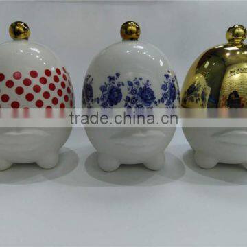 Hot Sale Personalized Color Glazed Decorative Porcelain Candle Jar photo-6