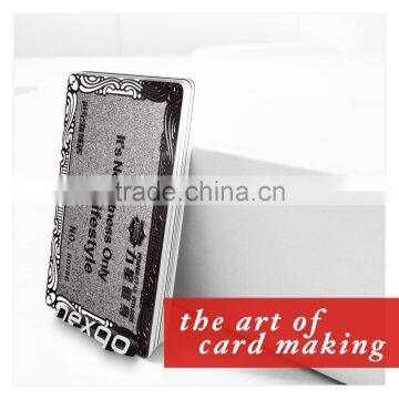 Offset printing stainless steel metal magnetic card