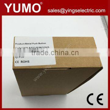 19mm LA19-AJS11EW12VS Metal Push Button Stainless Steel photo-3