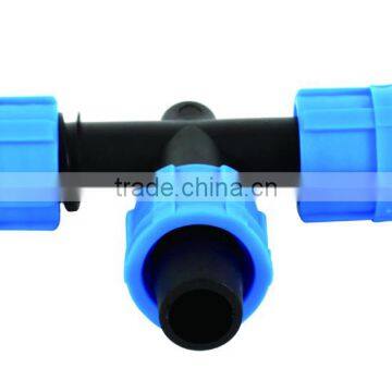 Drip Tape Fitting Lock Tee for Agriculture Irrigation