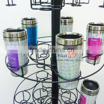 Revolving Black Iron Cup Hanging Rack photo-3