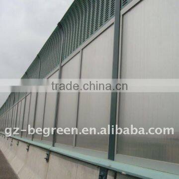 Hot sale sound insulation polycarbonate sheeting for highway noise barrier