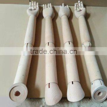 Nature Color Long Arms Men Wooden Hand For Mannequin Dispaly photo-2