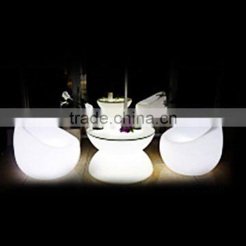 led bar chair,led plastic rechargeable sofa with color changing