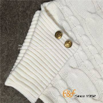 Uneven Fold Neck Design Pullover Sweater Poncho photo-2