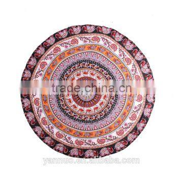 Guangzhou Round Donut Beach Towel Printed Cotton For Sunscreen Shawl Beach Mat photo-2