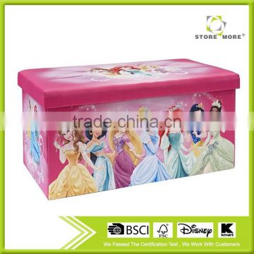 Disney Audit Suppliers Foldable Storage Ottoman, Princesses