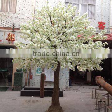 SJ223002 artificial cherry blossom sakura tree large plastic white color flower tree