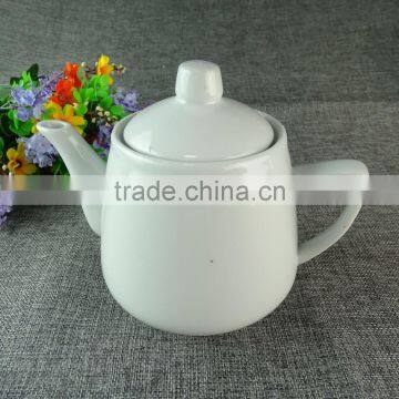 Eco Friendly Large White Ceramic Pot For Daliy Use Wholesale Porcelain Teapot