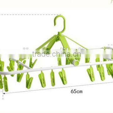 Wholesale Stock 360 Degree Rotate Foldable Plastic Clothes Hangers photo-2