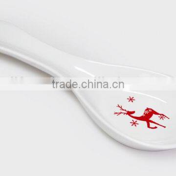 Wholesale Promotional Ceramic Fashionable Spoon Rest With Decal Printing photo-4