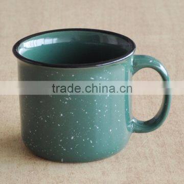Promotional Wholesale Stoneware Jumbo Soup Mug With Enamel Design photo-2