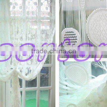 jacquard polyester single colour string curtain