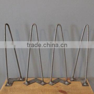 Chrome Plating 28 Inch Iron Metal Hairpin Table Leg for Promotional Gifts photo-3