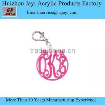 Wholesale custom high quality acrylic lucite advertising keychain