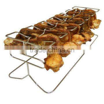BBQ Chicken Leg & Wing Grill Tool Rack photo-4
