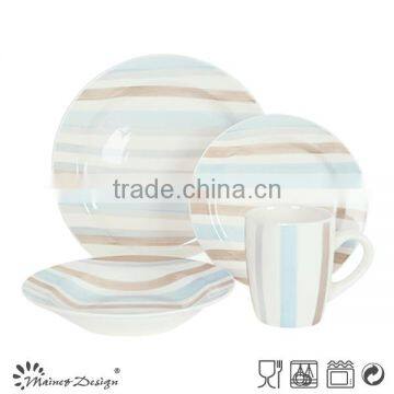 Ceramic Stoneware Hand Painting Color Circle Dinnerware Set photo-6