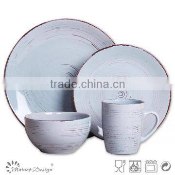 Retro Antique Finished Stoneware Dinner Set 18pcs photo-2