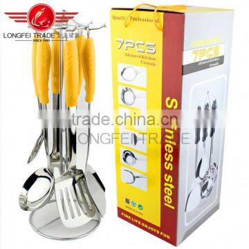 OEM modern stainless steel kitchen cooking utensil essentials cook tools 6 piece set