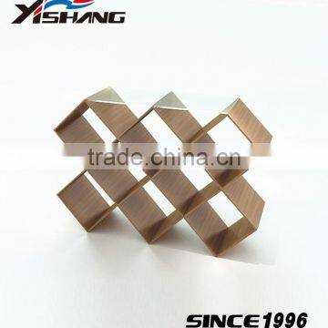 Countertop furniture wine bottle rack wood